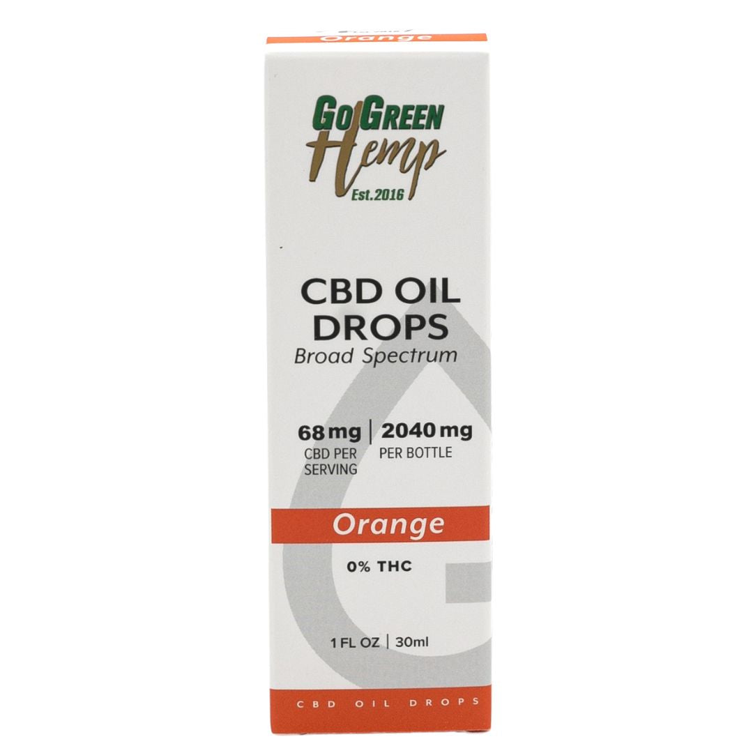 CBD Oil Drops 30ml 2040 mg (Orange)
