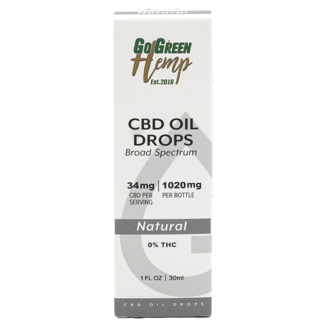 CBD Oil Drops 30ml 1020 mg (Natural)