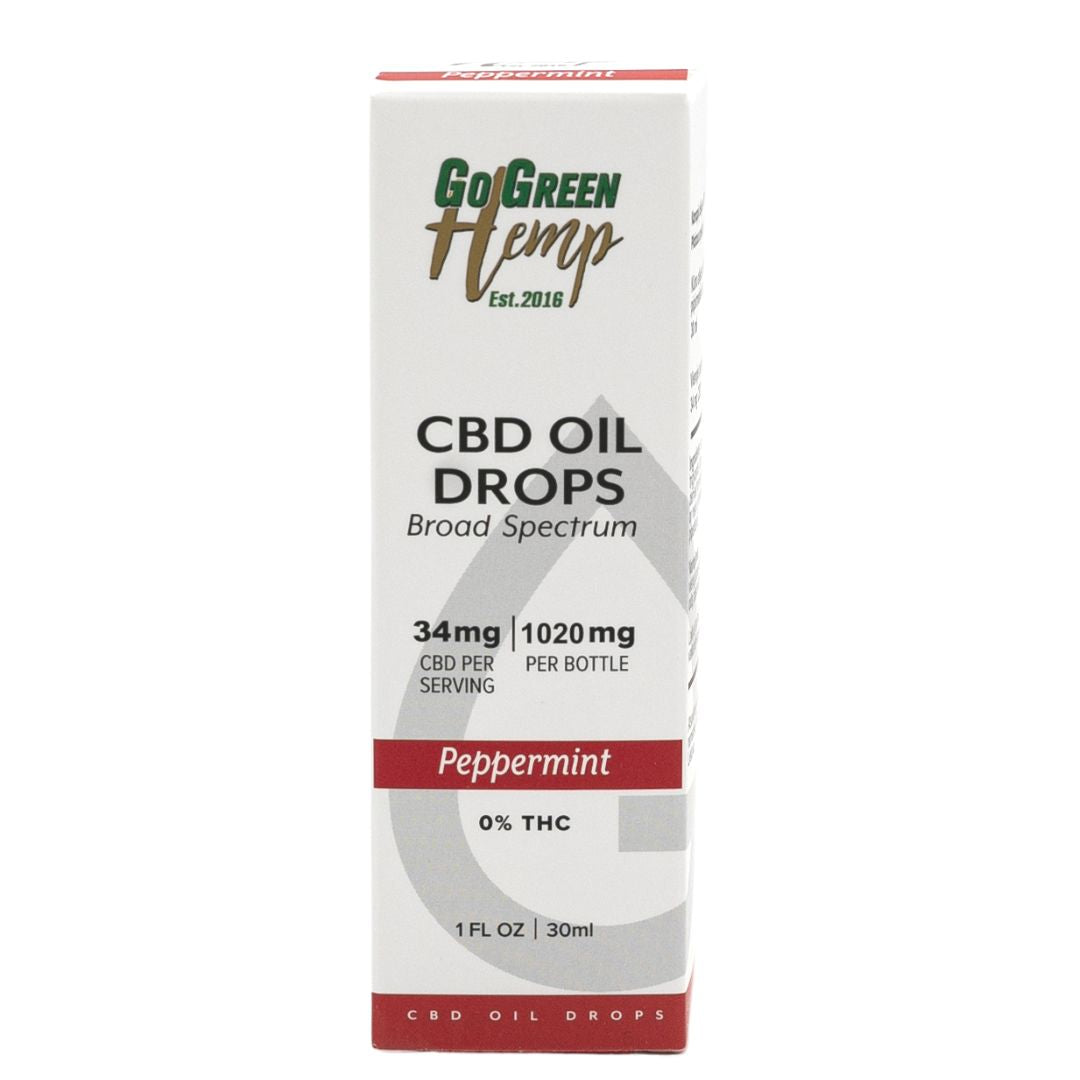 CBD Oil Drops 30ml 1020 mg (Peppermint)