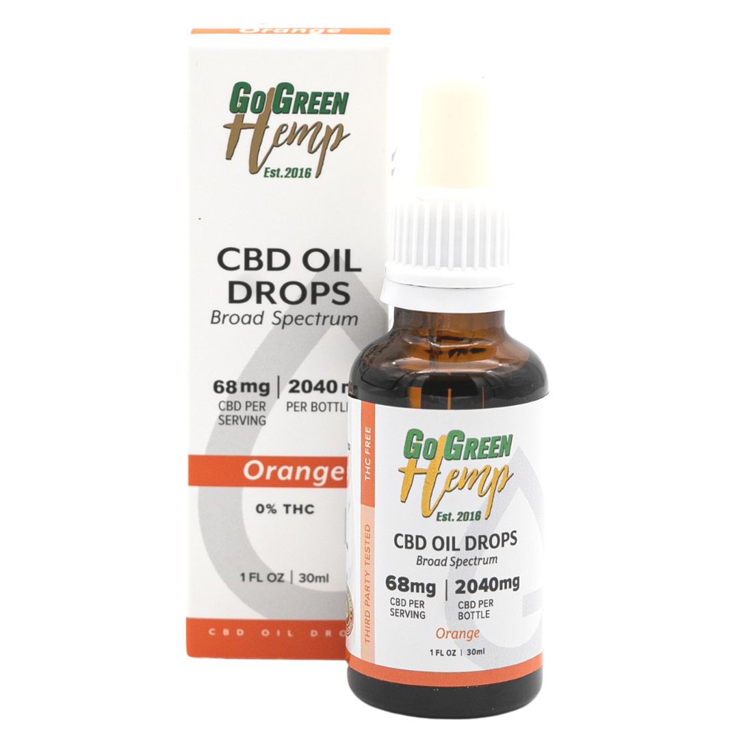 CBD Oil Drops 30ml 2040 mg (Orange)